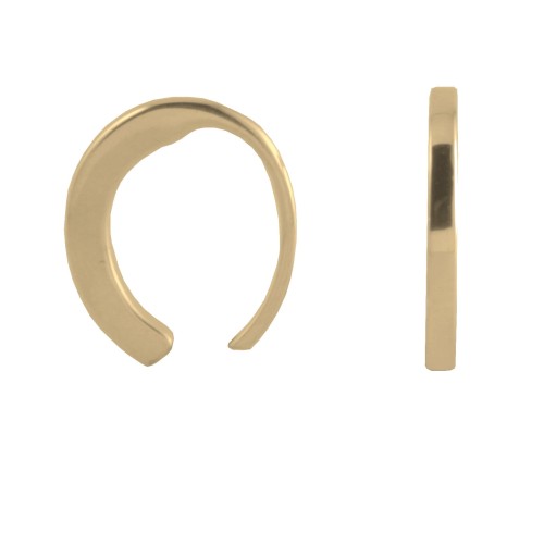 Srebrny pozłacany kolczyk nausznica