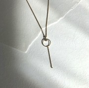 Srebrny naszyjnik z cyrkonią czarną