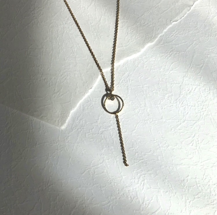 Srebrny naszyjnik z cyrkonią czarną