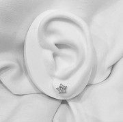 Srebrne kolczyki gwiazdki z cyrkoniami