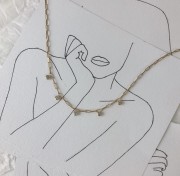 Srebrny pozłacany naszyjnik choker łańcuch z cyrkoniami