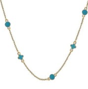 Srebrny pozłacany naszyjnik choker z wisiorkami niebieska emalia