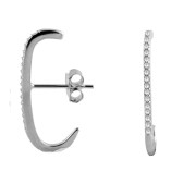 Srebrne kolczyki z cyrkoniami nieoczywiste