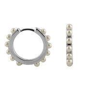 Srebrne kolczyki koła PEREŁKI