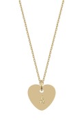 Srebrny pozłacany naszyjnik personalizowany serce
