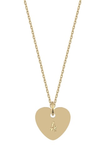 Srebrny pozłacany naszyjnik personalizowany serce