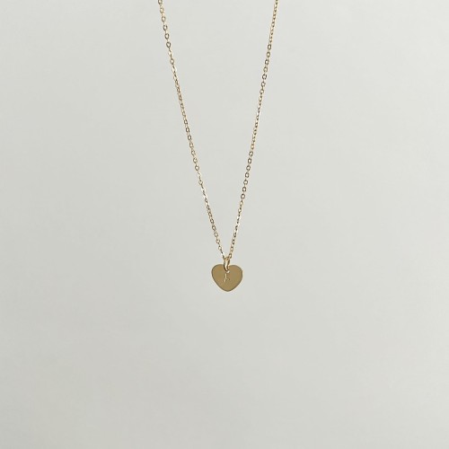 Srebrny pozłacany naszyjnik personalizowany serce