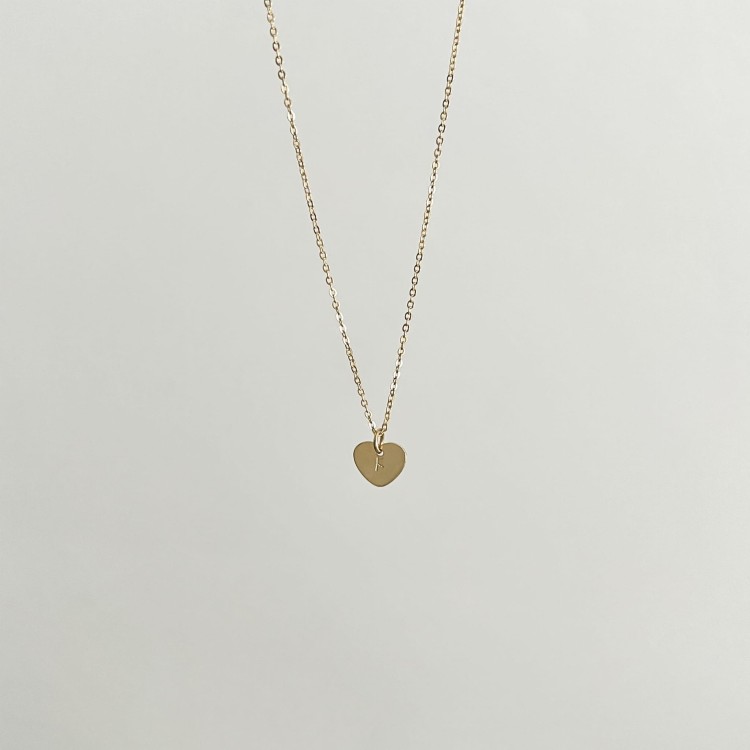 Srebrny pozłacany naszyjnik personalizowany serce