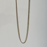 Srebrny pozłacany naszyjnik choker łańcuch pancerka