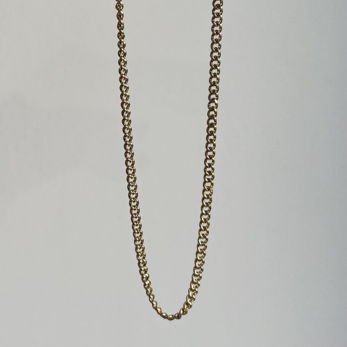 Srebrny pozłacany naszyjnik choker łańcuch pancerka