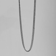 Srebrny naszyjnik choker łańcuch pancerka