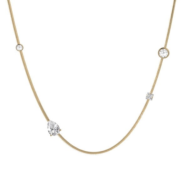 Srebrny pozłacany naszyjnik choker z cyrkoniami