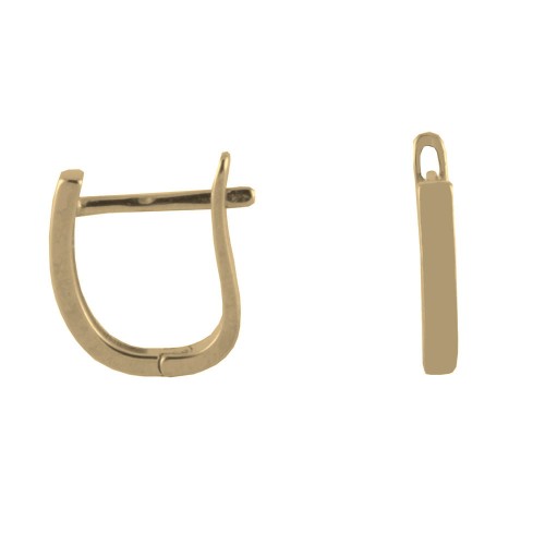 Srebrne pozłacane kolczyki owalne