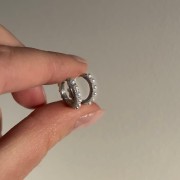 Srebrne kolczyki koła PEREŁKI