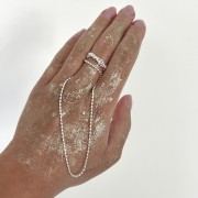 Srebrny naszyjnik srebrna perełka