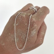 Srebrny naszyjnik srebrna perełka