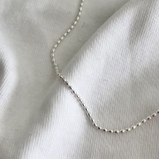 Srebrny naszyjnik srebrna perełka