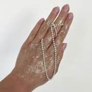 Srebrny naszyjnik choker KULKA