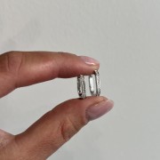 Srebrne kolczyki z cyrkoniami OWAL