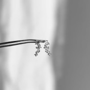 Srebrne kolczyki z cyrkoniami DŁUGIE