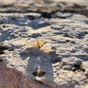 Srebrne kolczyki PERŁA naturalna hodowlana