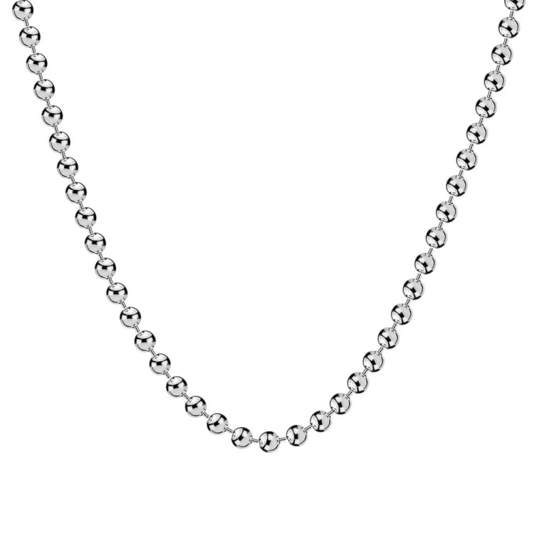 Srebrny naszyjnik choker KULKA