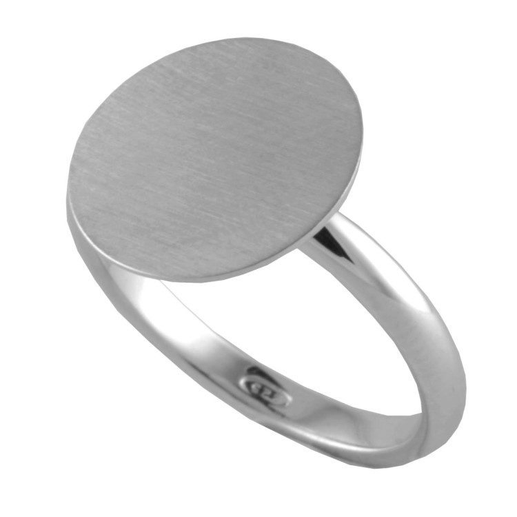 Srebrny pierścionek koło