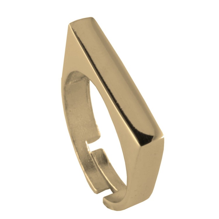 Srebrny pozłacany pierścionek KSZTAŁT