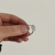 Srebrny pierścionek koło