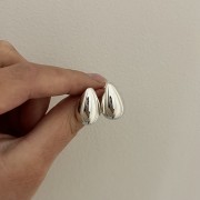 Srebrne kolczyki KROPLE