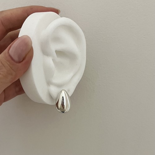 Srebrne kolczyki KROPLE