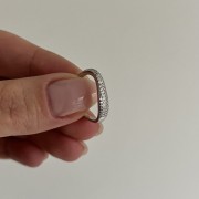 Srebrny pierścionek z cyrkoniami FORMA