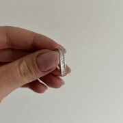 Srebrny pierścionek z cyrkoniami FORMA 2