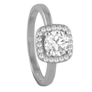 Srebrny pierścionek z cyrkoniami WDZIĘK