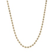 Srebrny pozłacany naszyjnik choker KWIATY