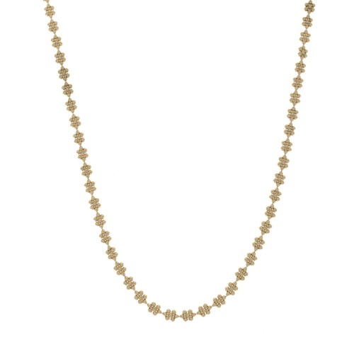 Srebrny pozłacany naszyjnik choker KWIATY