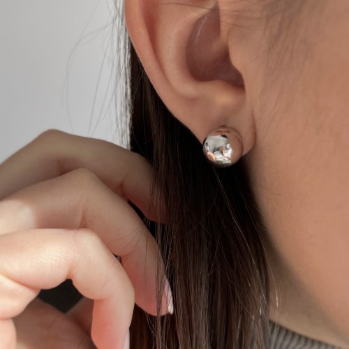 Srebrne kolczyki KULKI