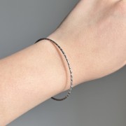 Srebrna bransoletka sztywna BŁYSK