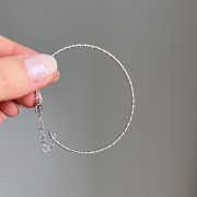 Srebrna bransoletka sztywna BŁYSK