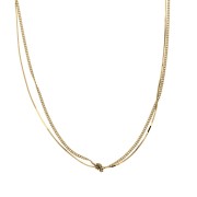 Srebrny pozłacany naszyjnik choker SUPEŁ