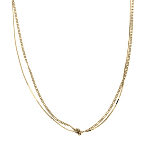 Srebrny pozłacany naszyjnik choker SUPEŁ