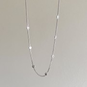 Srebrny naszyjnik choker pancerka z cyrkoniami