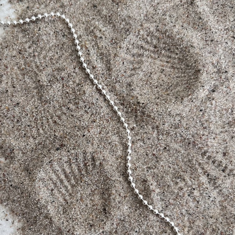 Srebrny naszyjnik choker KULKA