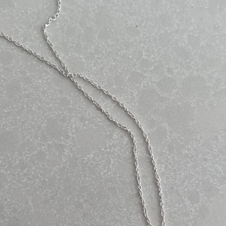 Srebrny naszyjnik łańcuch mini