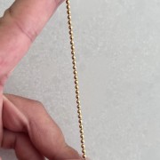 Srebrny pozłacany naszyjnik KULKA mini