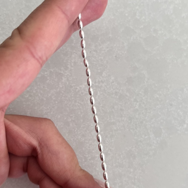 Srebrny naszyjnik choker srebrna PERŁA