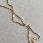 Srebrny pozłacany naszyjnik KULKA mini