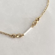 Srebrny pozłacany naszyjnik z emalią jubilerską