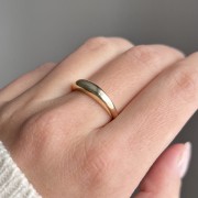 Srebrny pozłacany pierścionek SUBTELNY