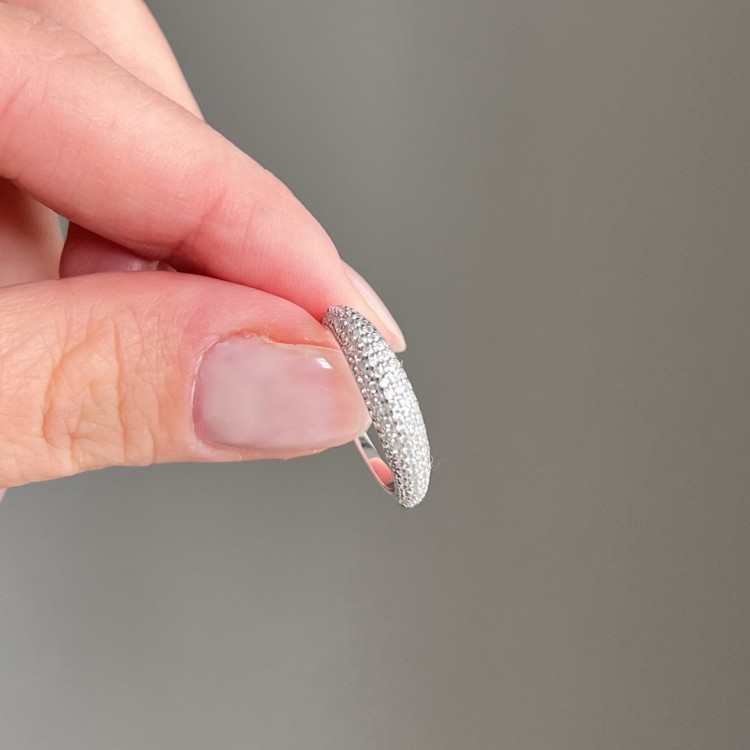 Srebrny pierścionek z cyrkoniami PIĘKNO